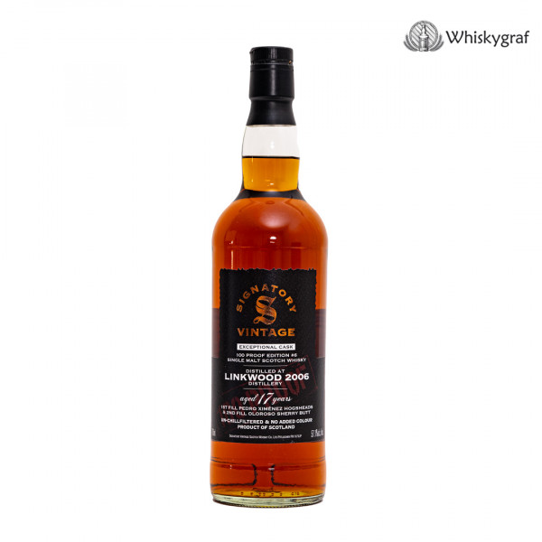 Linkwood 17 Jahre 100 Proof Signatory Single Malt Scotch Whisky 57,1% vol 0,7L