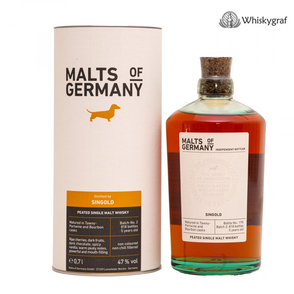 Malts of Germany Batch 2 SinGold Whisky Distillery 47% 0,7L