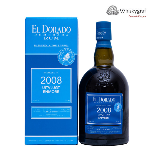 El Dorado Rum Blended in the Barrel 2008/2019 Uitvlugt Enmore Limited Edition Rum 47,4%vol 0,7L