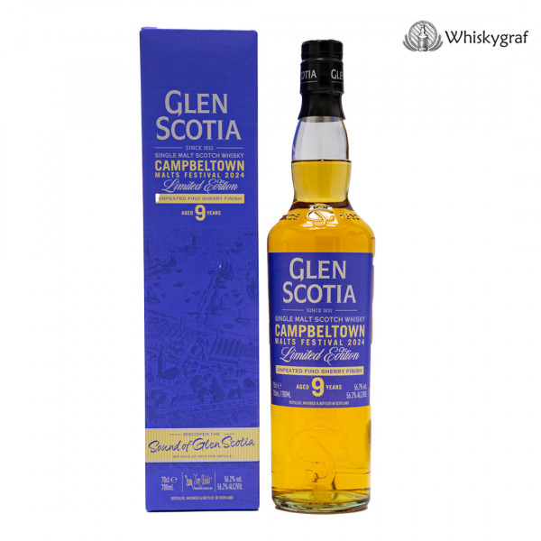 Glen Scotia 9 Jahre Campbeltown Festival 2024 Single Malt Scotch Whisky 56,2%