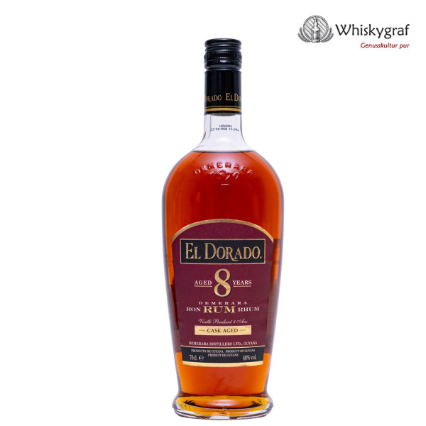 El Dorado 8 Jahre Rum 40%vol 0,7L