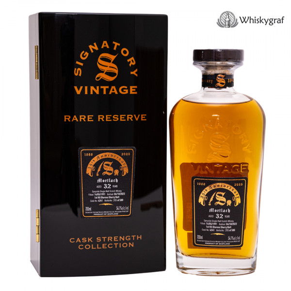 Mortlach 32 Jahre 1991/2023 35th Anniversary Signatory Vintage Single Malt Whisky 54,1%vol