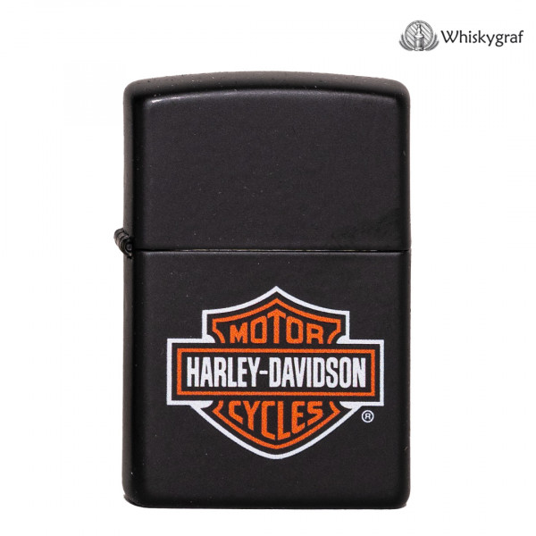 Zippo Feuerzeug schwarz matt Harley Davidson Bar & Shield 60001253