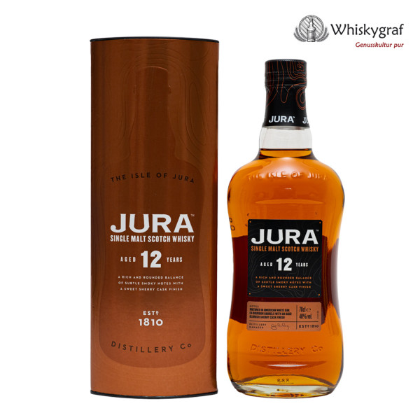 Jura 12 Jahre Single Malt Scotch Whisky 40% 0,7L