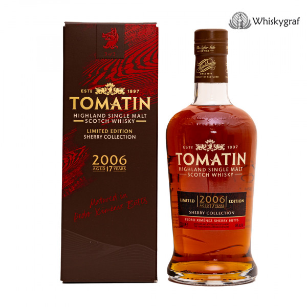 Tomatin 17 Jahre Pedro Ximénez Single Malt Scotch Whisky 46% vol 0,7L