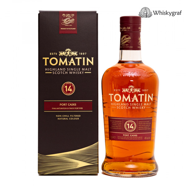 Tomatin 14 Jahre Port Casks Single Malt Scotch Whisky 46% vol 0,7 L