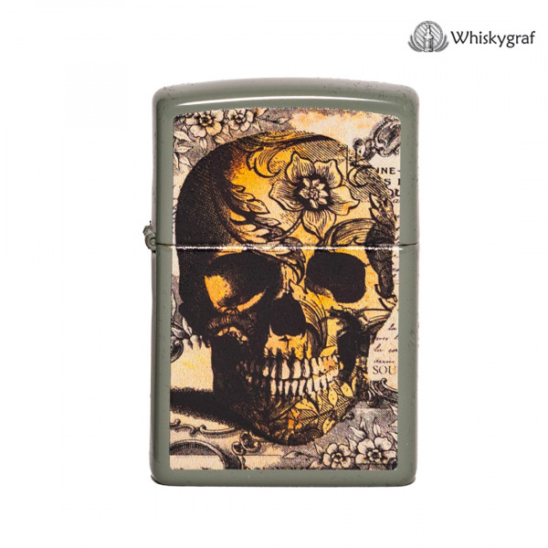 Zippo Feuerzeug sage Skull Vintage 60006886