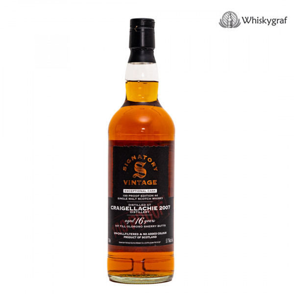 Craigellachie 16 Jahre 100 Proof Signatory Single Malt Scotch Whisky 57,1% vol 0,7L