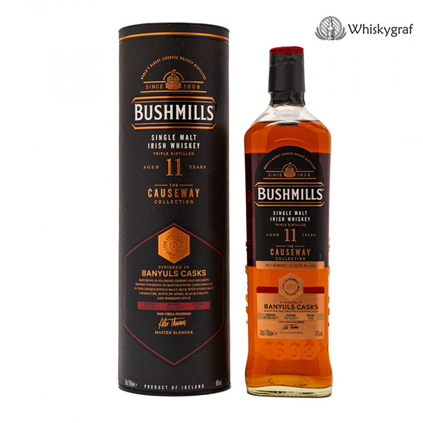 Bushmills 11 Jahre 2011/2022 Banyuls Cask Causeway Collection Irish Whiskey 46% vol