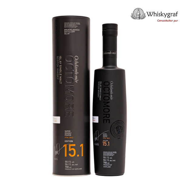 Octomore 15.1 - 5 Jahre Islay Single Malt Scotch Whisky 59,1% 0,7L