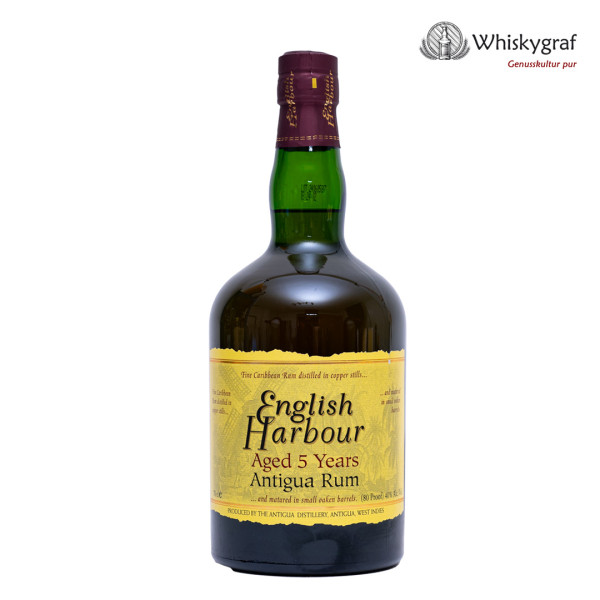 English Harbour 5 Jahre Antigua Rum 40% 0,7L