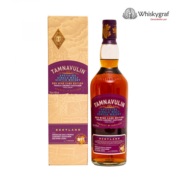 Tamnavulin Red Wine Cabernet Sauvignon Cask Finish Single Malt Scotch Whisky 40% 0,7L