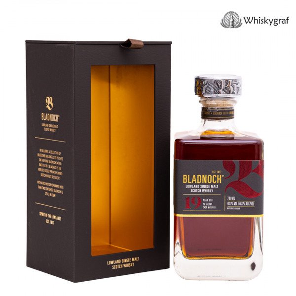 Bladnoch 19 Jahre PX Sherry Butts Single Malt Scotch Whisky 46.7% vol 0,7 L