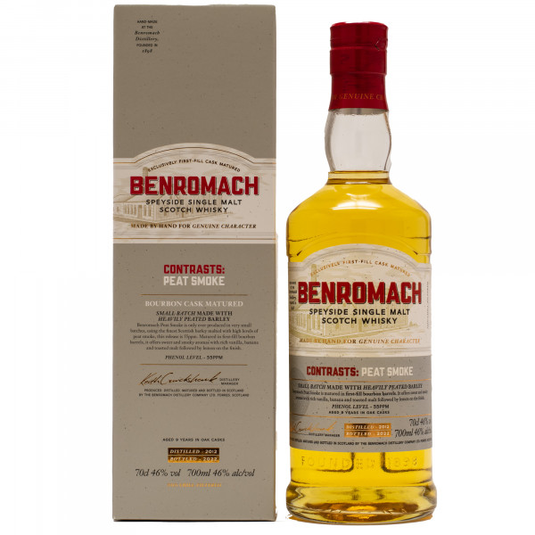 Benromach Contrasts Peat Smoke 2012/2022 Single Malt Scotch Whisky 46%vol 0,7L