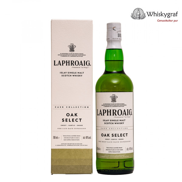 Laphroaig Oak Select Islay Single Malt Scotch Whisky 40% vol 0,7L