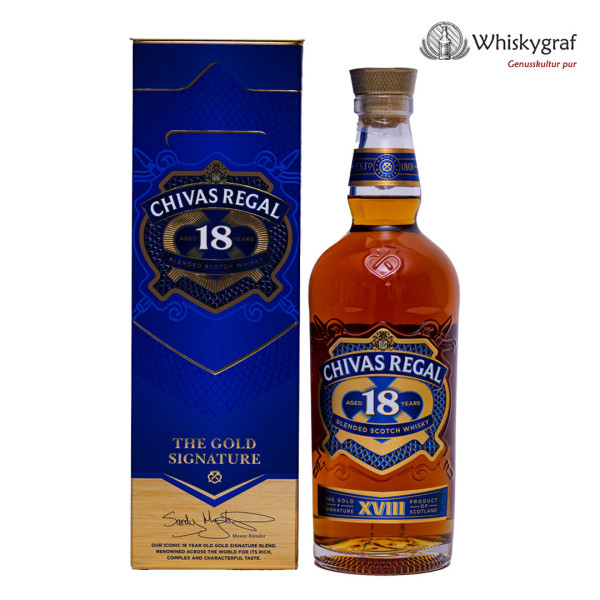 Chivas Regal 18 Jahre The Gold Signature Blended Scotch Whisky 40% 0,7L