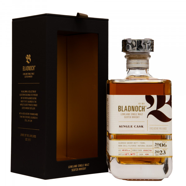 Bladnoch Oloroso Sherry Butt Single Malt Scotch Whisky 49,6% vol 0,7L