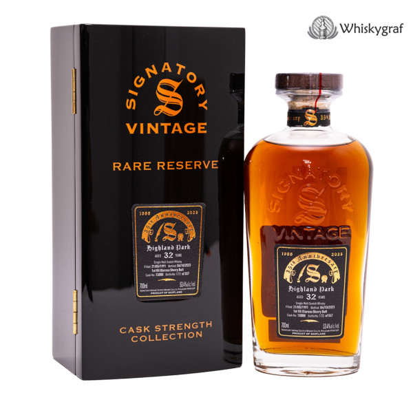 Highland Park 32 Jahre 1991/2023 35th Anniversary Signatory Vintage Single Malt Whisky 53,4%vol