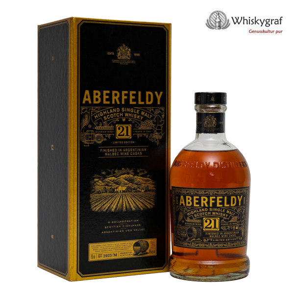 Aberfeldy 21 Jahre Malbec Cask Finish Single Malt Scotch Whisky 46% 0,7L