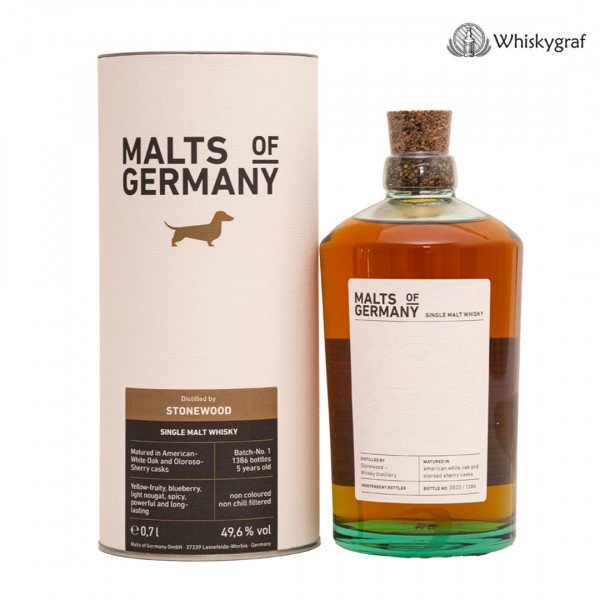 Malts of Germany Batch 2 Stonewood Whisky Distillery 49,6% 0,7L