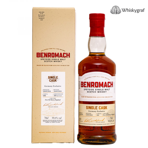 Benromach 2014/2024 Sherry Hogshead Single Malt Scotch Whisky 59,6%vol 0,7L