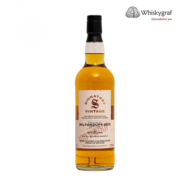 Miltonduff 2015/2024 100 Proof Signatory Single Malt Scotch Whisky 57,1% vol 0,7L