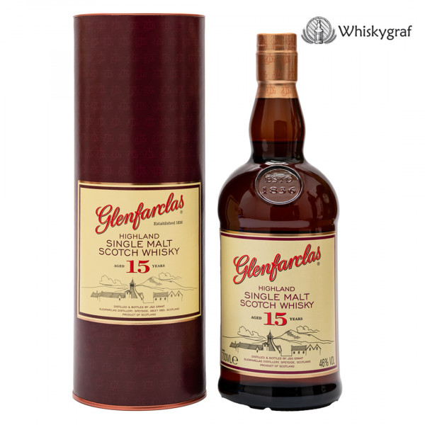 Glenfarclas 15 Jahre - Speyside Single Malt Scotch Whisky - 46% vol - 0,7 L