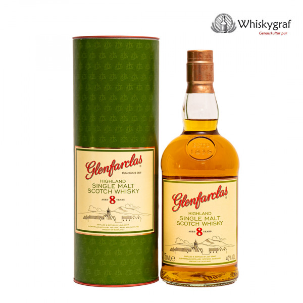 Glenfarclas 8 Jahre - Speyside Single Malt Scotch Whisky - 40% vol - 0,7 L