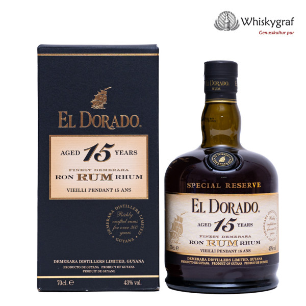 El Dorado 15 Jahre Rum 43%vol 0,7L