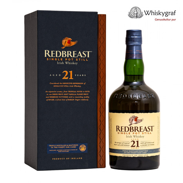 Redbreast 21 Jahre Single Pot Still Irish Whiskey 46% 0,7L